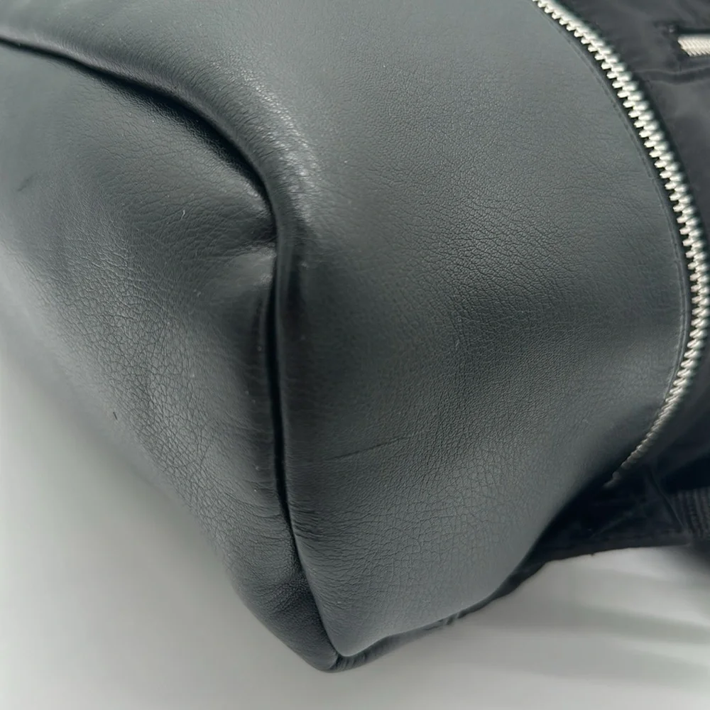 Madden Girl Backpack Black 2 Zip Sections Logo Padded Strap